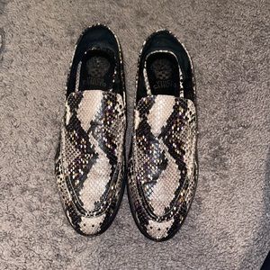 Snake Print Loafers